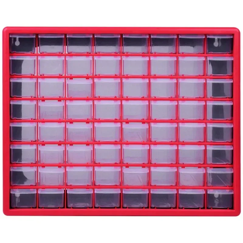 Organizador Plástico 64 Gavetas 50x16x39cm Worker