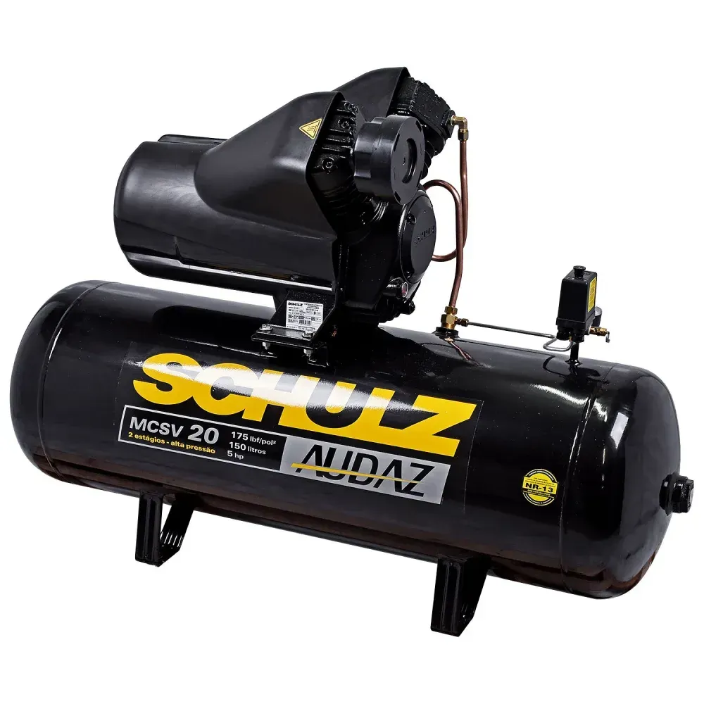 Compressor de ar Schulz MCSV 20/150 para uso industrial em oferta