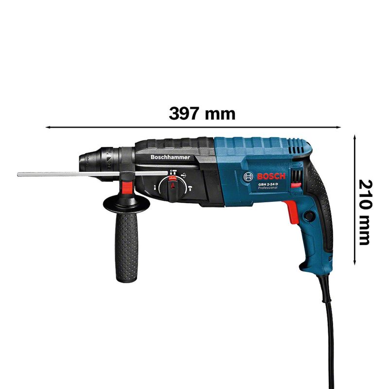 Combo Martelete Perfurador GBH 2-24 D + Esmerilhadeira GWS 850 Bosch