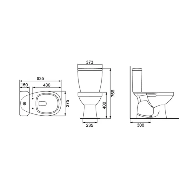 Kit Completo Loren One Bacia e Caixa Acoplada 3,6 Litros Lorenzetti