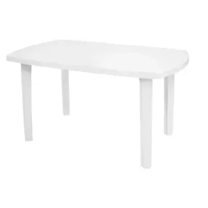 Mesa Camboriú Retangular Branca Tramontina