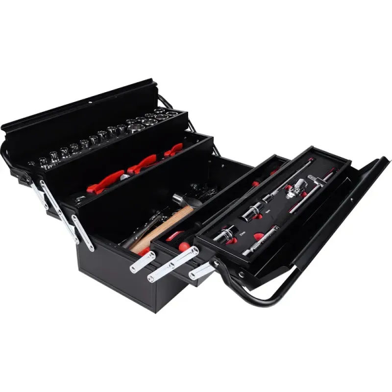 Caixa de Ferramentas Sanfonada 68 Peças Cr-V Bumafer