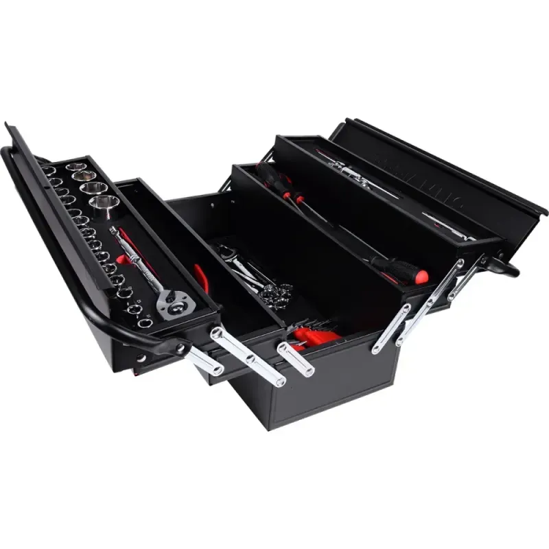 Caixa de Ferramentas Sanfonada 68 Peças Cr-V Bumafer