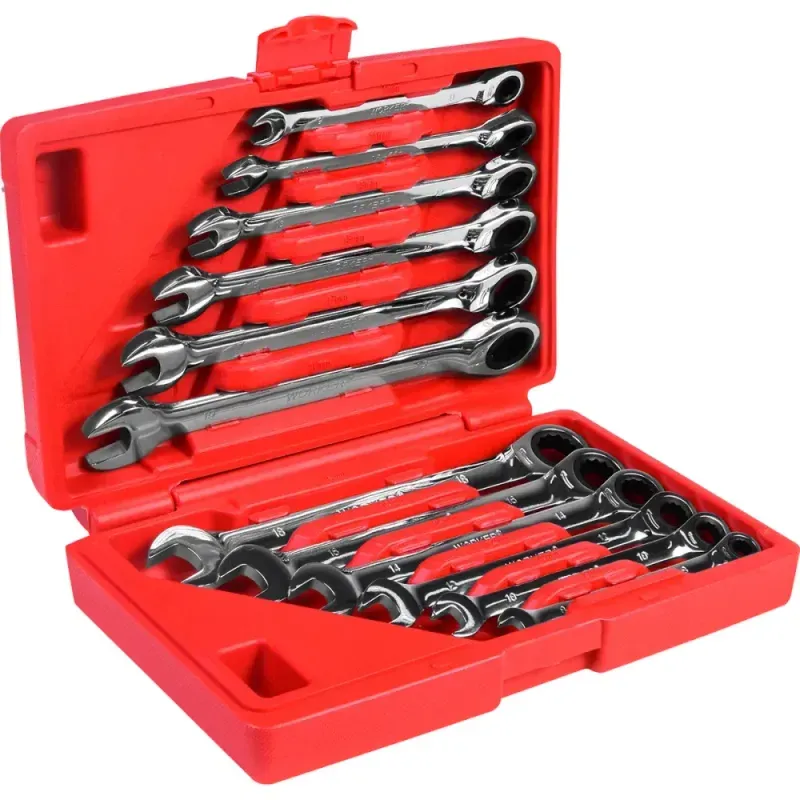 Jogo de Chaves Combinada com Catraca 72 Dentes 12 Peças Worker