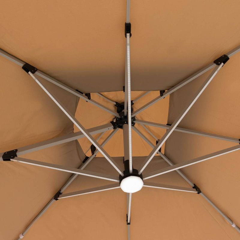 Ombrelone Lateral com LED 3X3 Alumínio Kala