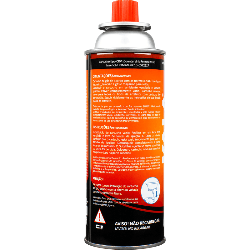 Cartucho de Gás Butano/Propano 227g 410ml Kala