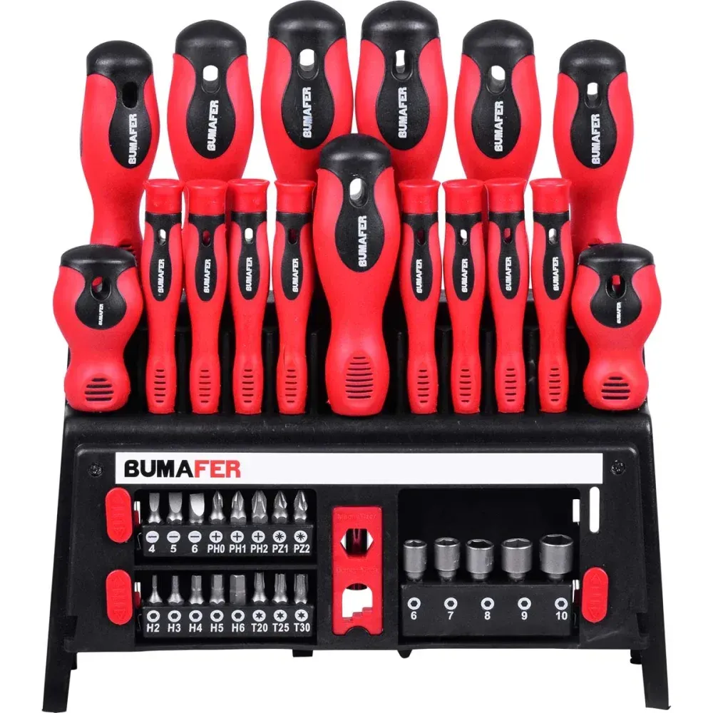 Jogo de chaves de fenda Bumafer 39 peças para manutenção