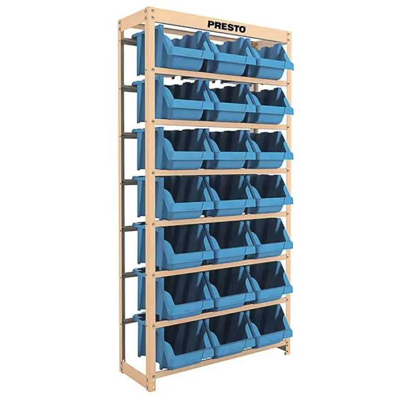 Estante Gaveteiro 21 Gavetas Nº 7 Azul Presto