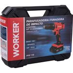 Parafusadeira 18V Impacto 1 Bat 13PCS Worker