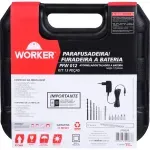 Furadeira Parafusadeira PFW012 16 Peças Worker