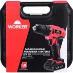 Furadeira Parafusadeira PFW012 16 Peças Worker