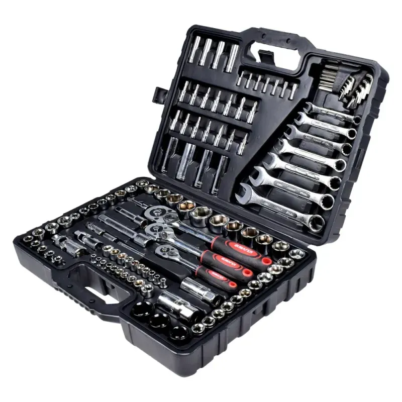 Jogo de Soquetes Sextavados e Bits 120 Peças Bumafer