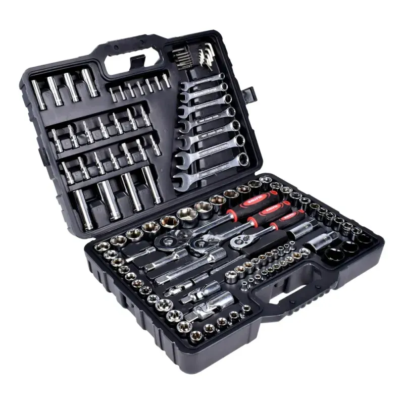 Jogo de Soquetes Sextavados e Bits 120 Peças Bumafer