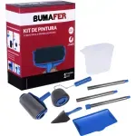 Kit de Pintura Rolo Recarregável 8 Peças Bumafer