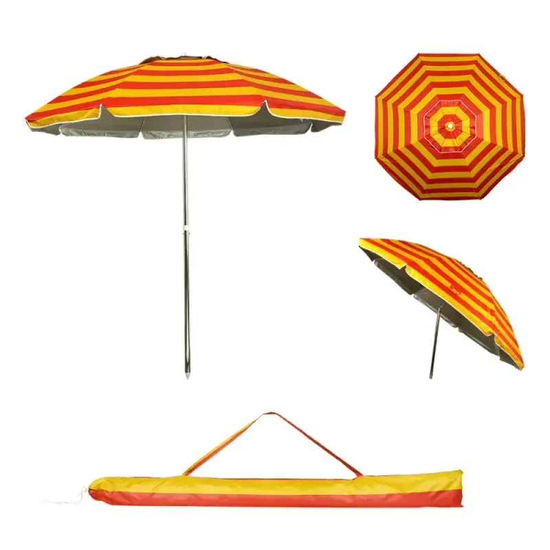 Guarda Sol Alumínio Escovado 2,35m Cores Diversas Kala