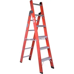 Escada de Fibra Extensível 10 Degraus 1,90m Worker