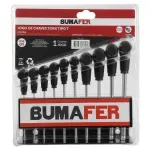 Jogo de Chaves Torx T 10 Peças Bumafer