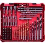 Jogo de Brocas e Bits 50 Peças Aço Cromo-Vanádio Bumafer