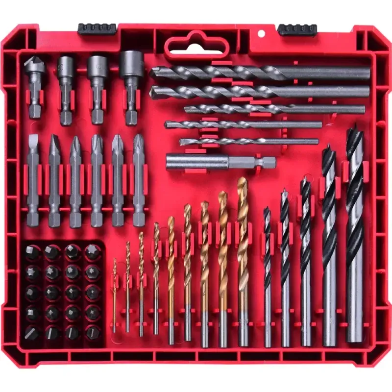 Jogo de Brocas e Bits 50 Peças Aço Cromo-Vanádio Bumafer