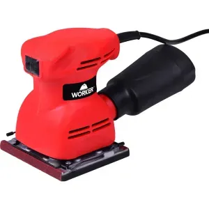Lixadeira Orbital Vermelha 200W Worker