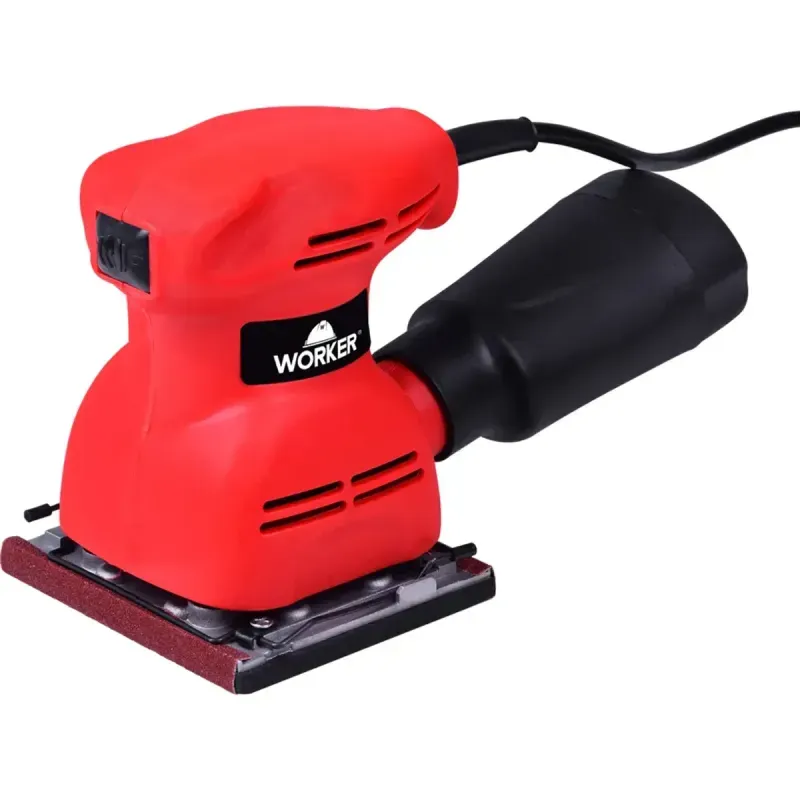 Lixadeira Orbital Vermelha 200W Worker