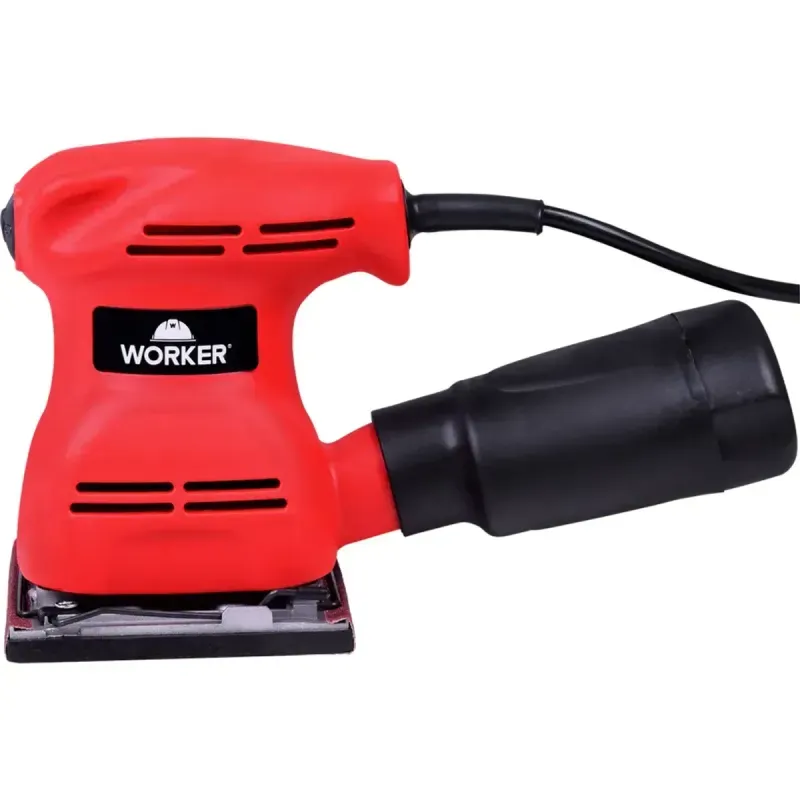 Lixadeira Orbital Vermelha 200W Worker