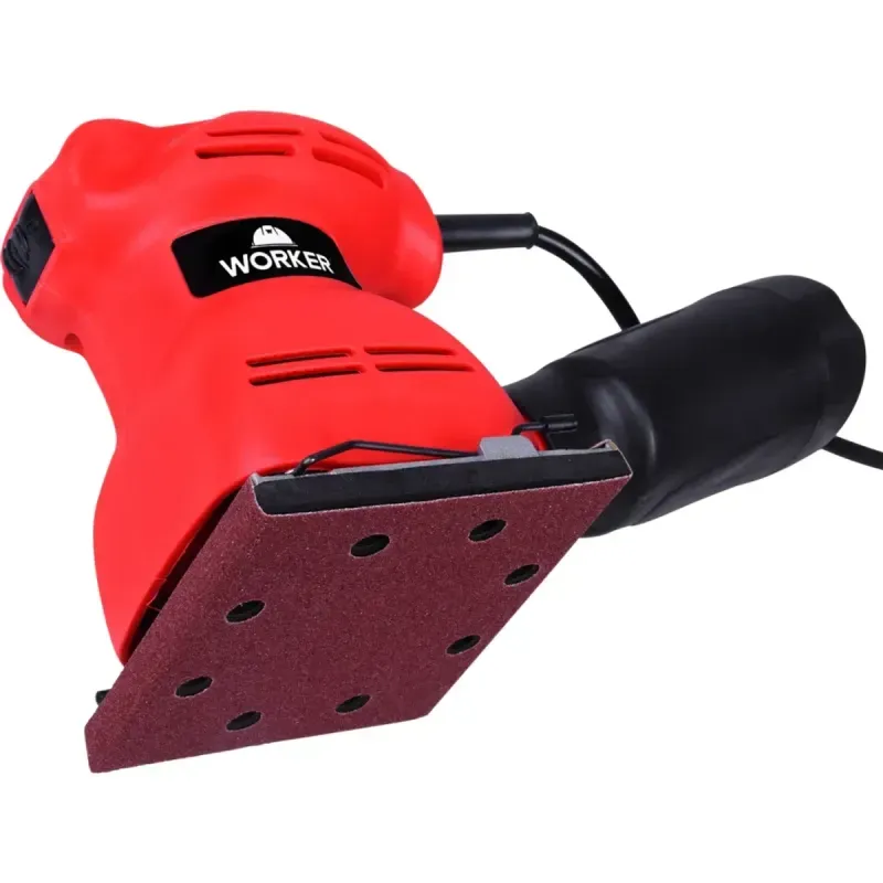 Lixadeira Orbital Vermelha 200W Worker