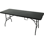 Mesa Dobrável Camper Preta 180cm Kala