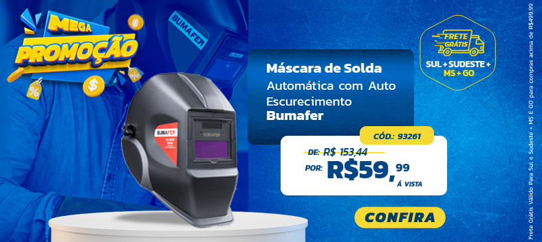 Mega Promoção Máscara de Solda Bumafer