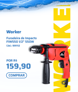 Furadeira de Impacto FIW550 1/2" 550W Worker