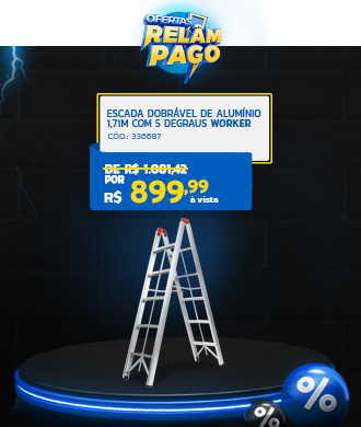 Escada Dobrável De Alumínio Worker