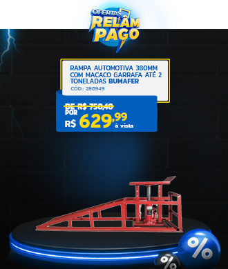 Rampa Automotiva 380Mm com Macaco Garrafa até 2 Toneladas Bumafer