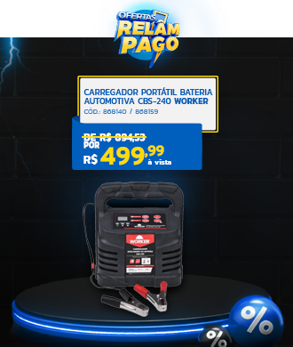 Carregador Portátil Bateria Automotiva CBS-240 Worker