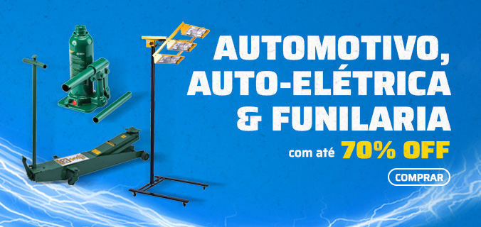 Automotivo, Auto-eletrica e Funilaria com até 70% Off