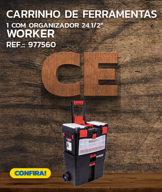 Carrinho de Ferramentas com Organizador 24.1/2" Worker